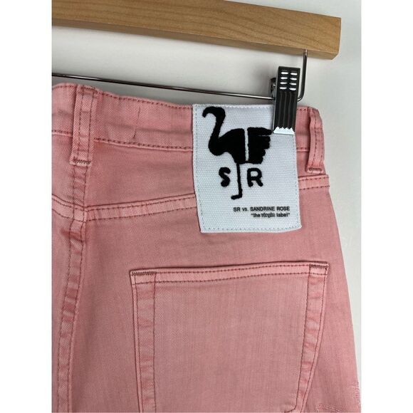 NWT Sandrine Rose High Waisted Palm Tree Embroidered Skinny Jeans - Picture 12 of 16